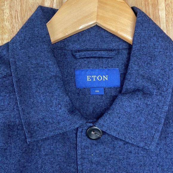 Eton cashmere shirt jacket. Size XXL